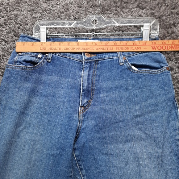 Levis 550 Jeans Women 12 Medium Blue Boot Leg Ladies Stretch Mid Rise Pants - Picture 6 of 10
